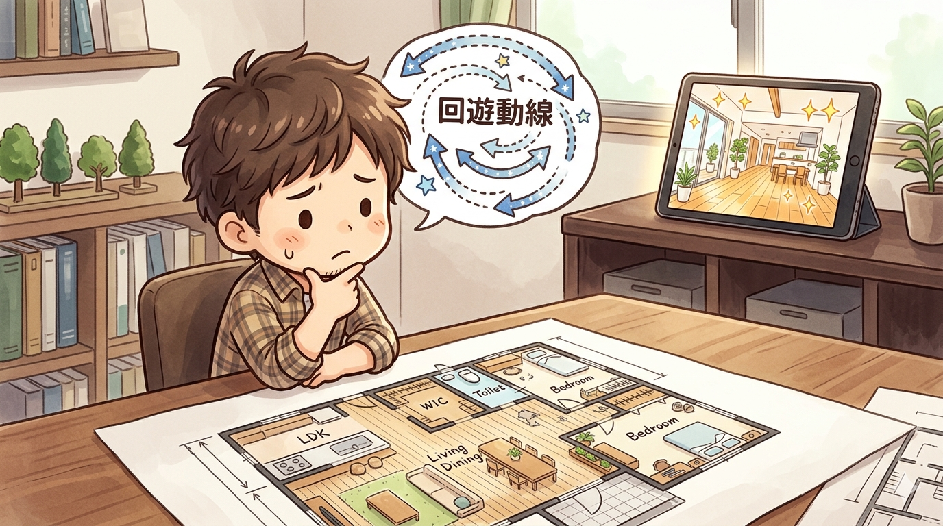 回遊動線はいらない？後悔しない間取りの正体と家族の渋滞マップ