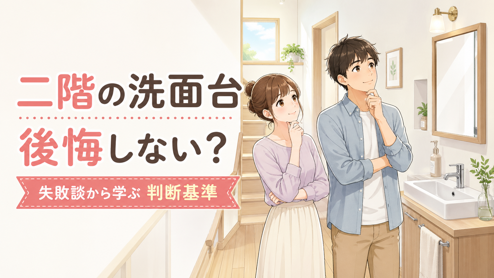 二階の洗面台は後悔しない？リアルな失敗談から学ぶ設置の判断基準