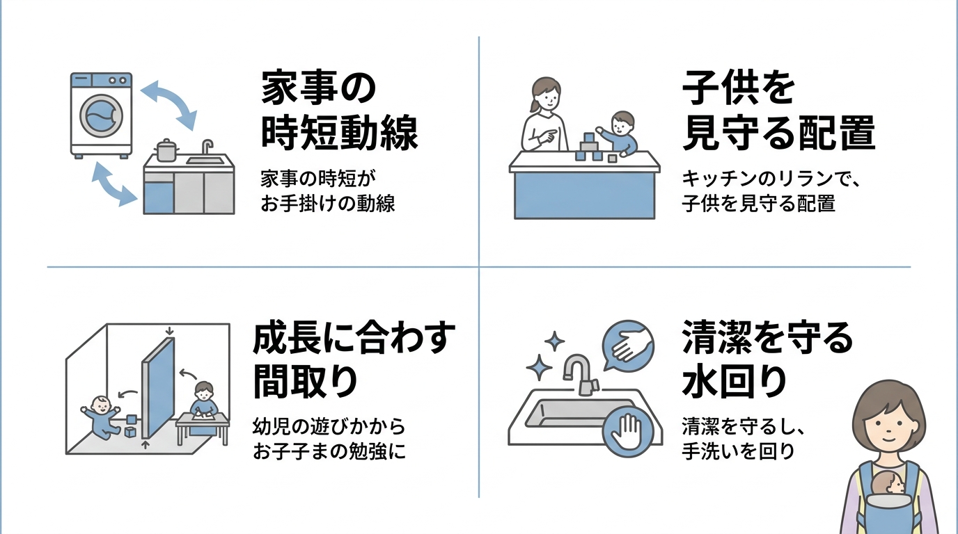 子育てしやすい間取りの考え方