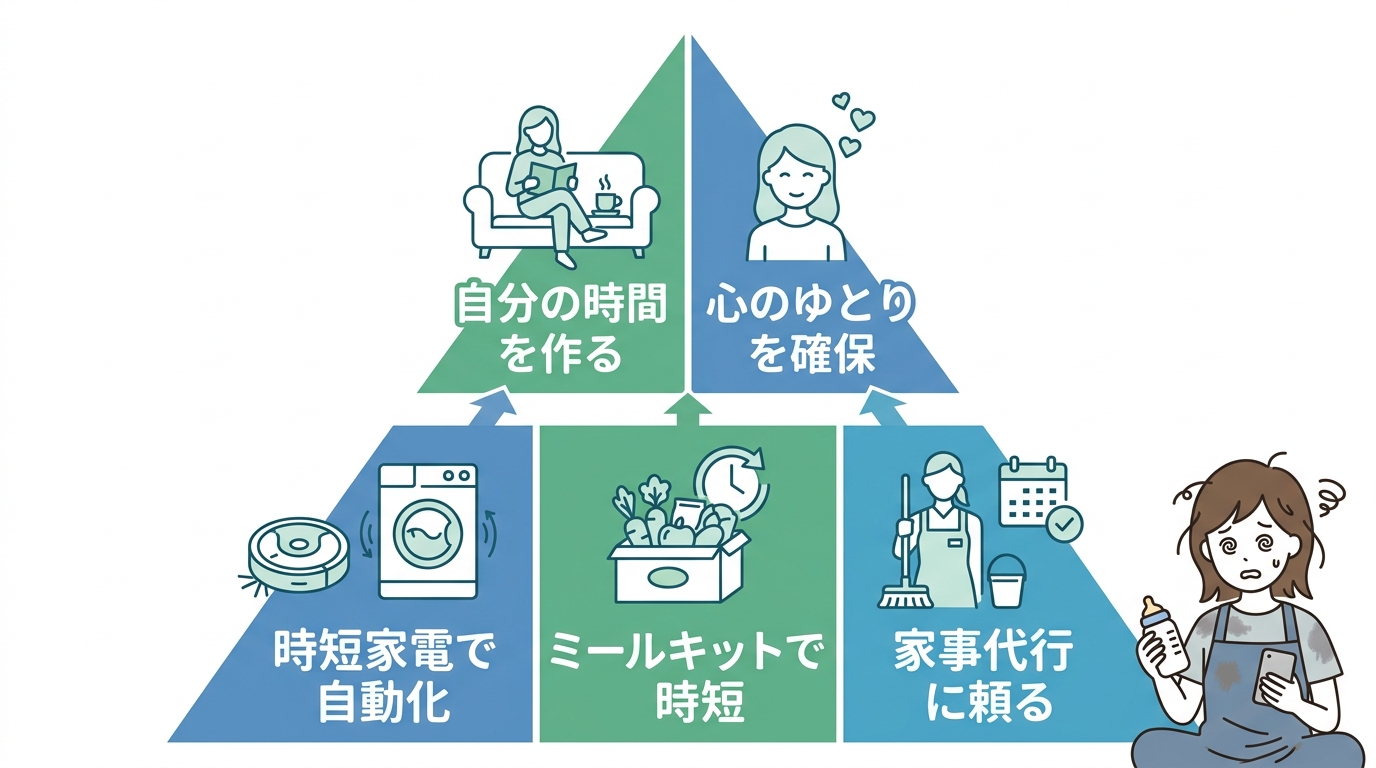 共働き子育ての無理ゲーを攻略する効率化3選