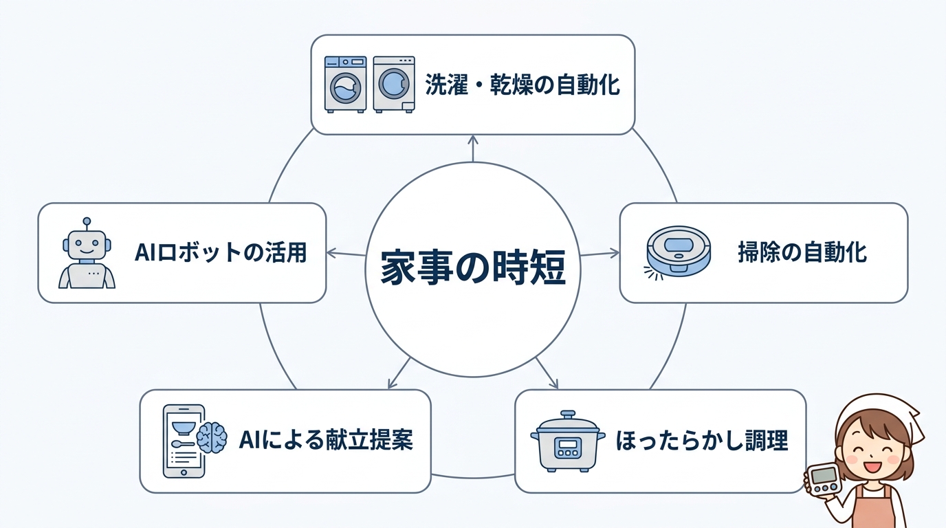 家事の時短を加速させる家電とAI活用