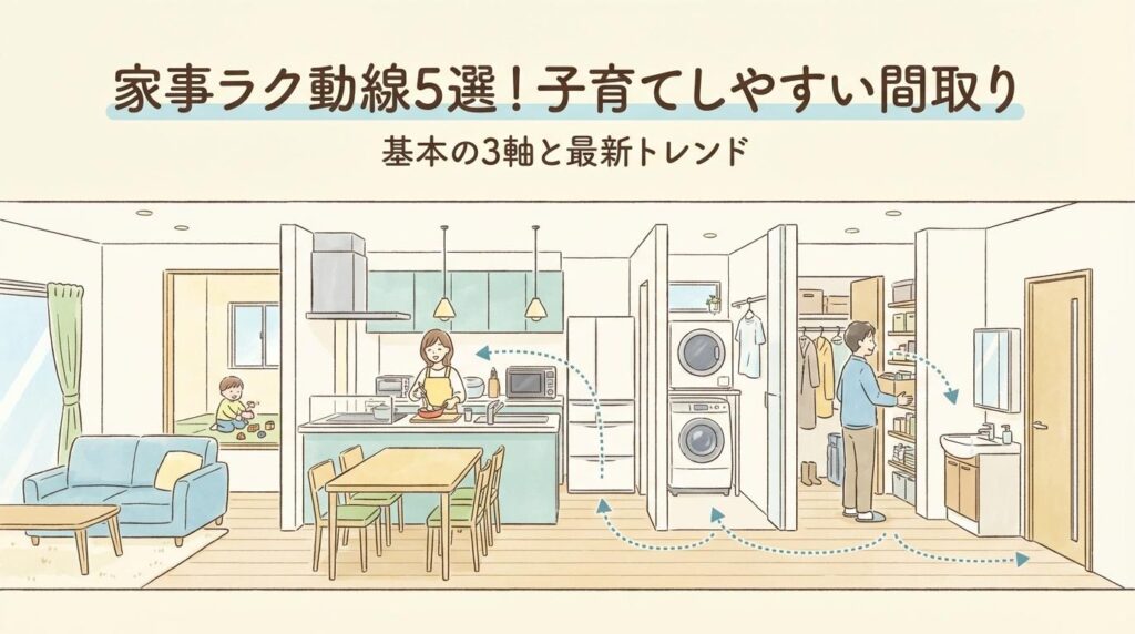 家事ラク動線5選！子育てしやすい間取りを叶える基本の3軸と最新トレンド