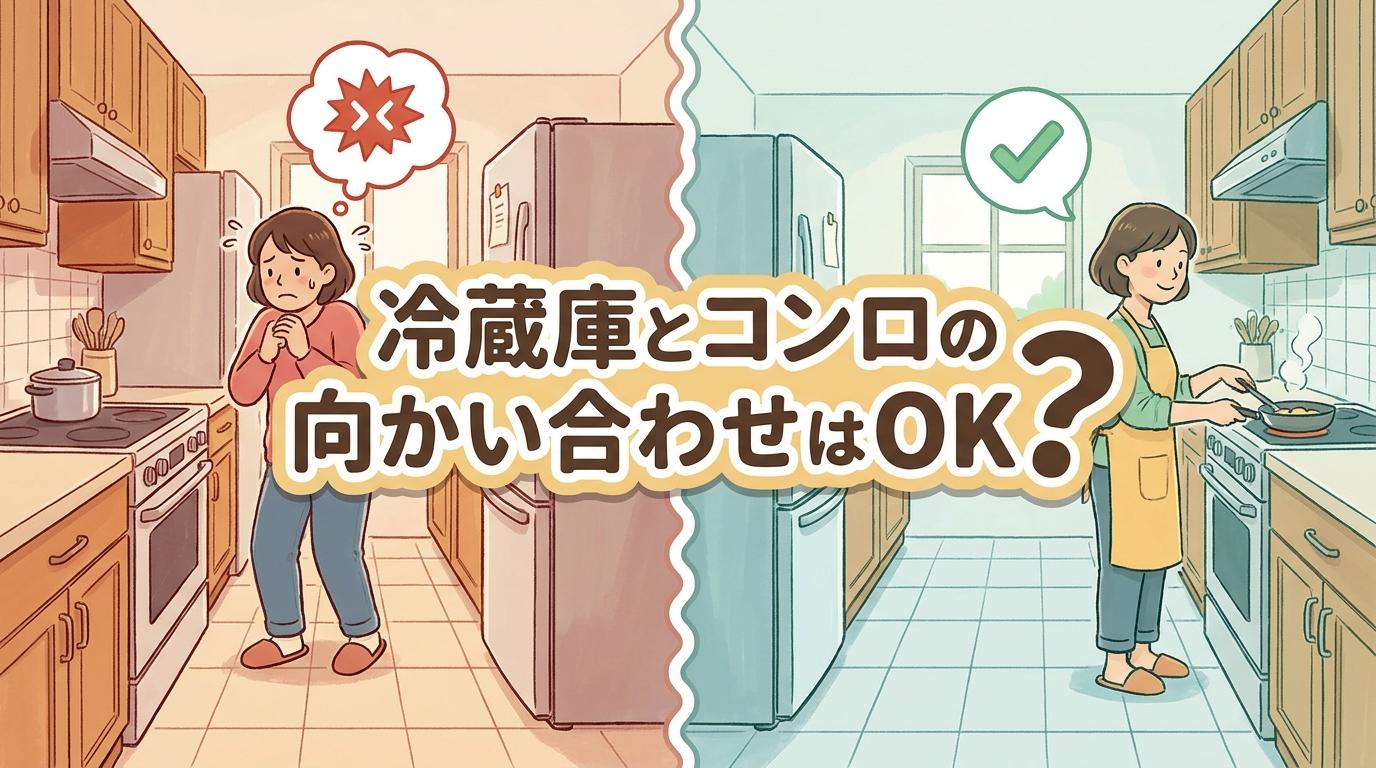 冷蔵庫とコンロの向かい合わせはOK？失敗を防ぐ5つの判断基準