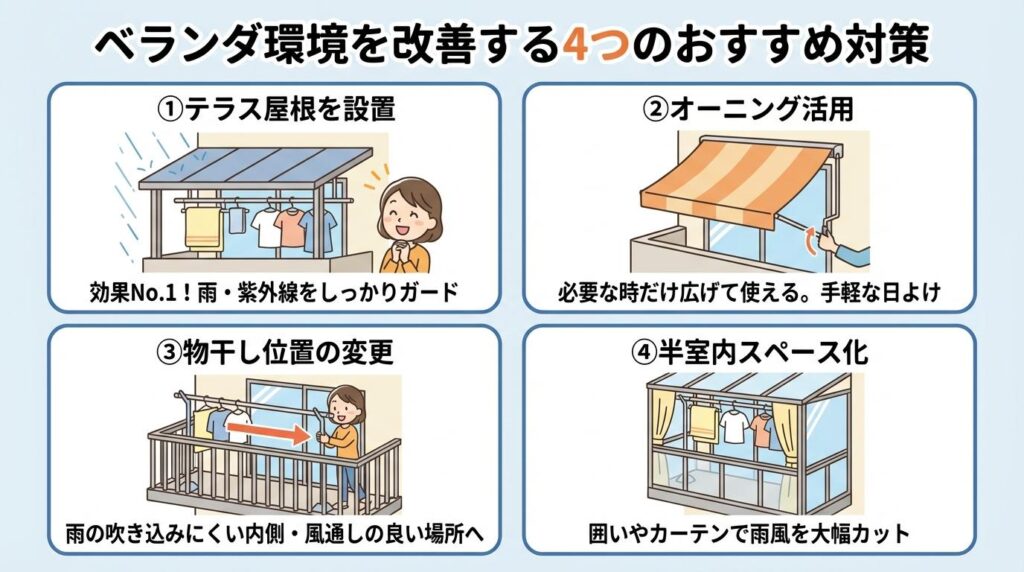 ベランダ環境を改善するおすすめ対策