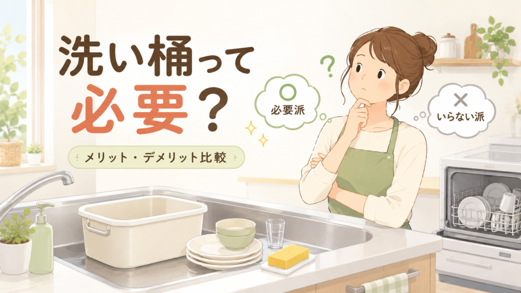 キッチンの洗い桶は本当に必要？メリット・デメリットを徹底比較