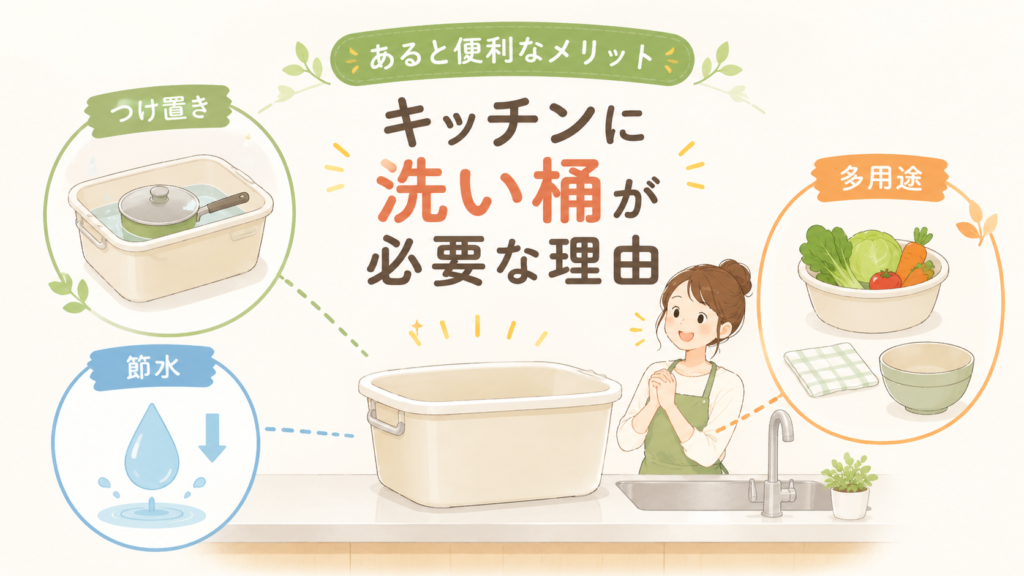 キッチンに洗い桶が必要な理由｜あると便利なメリット