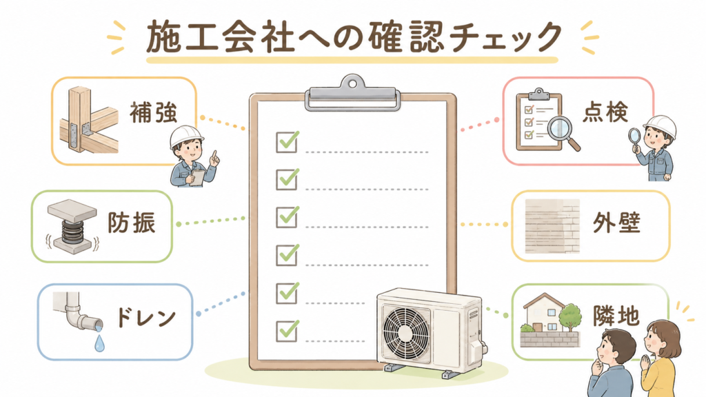 壁掛けにする前に、施工会社に必ず確認したいチェックリスト