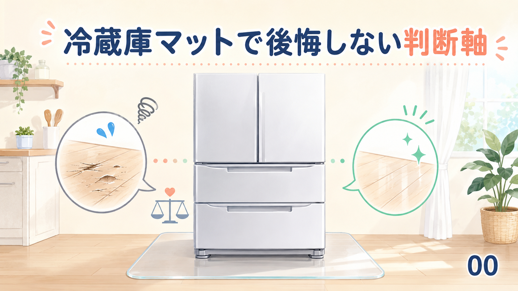 冷蔵庫の下に敷くマットは不要?後悔する理由と失敗しない選び方