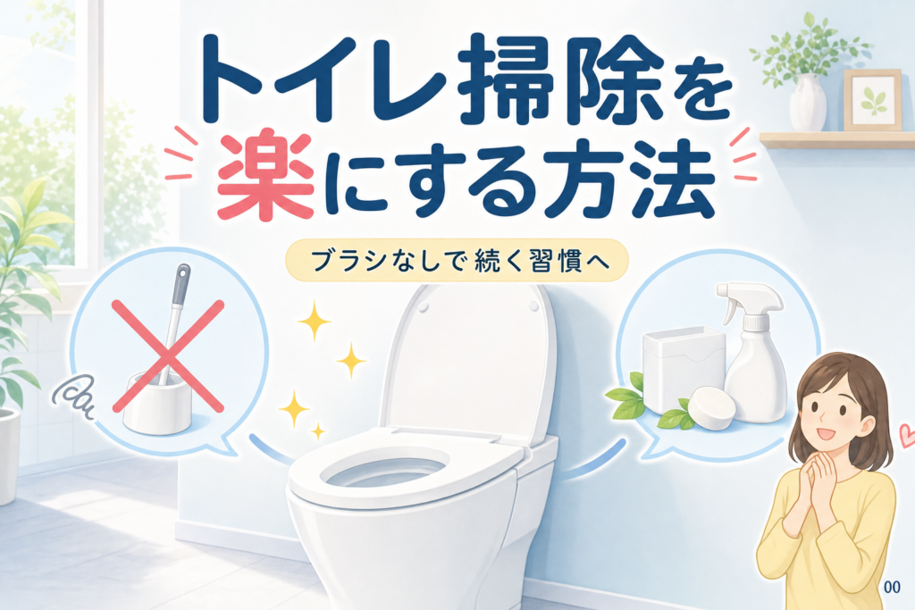 トイレ掃除を楽にする方法｜ブラシなしで続く習慣と道具の選び方