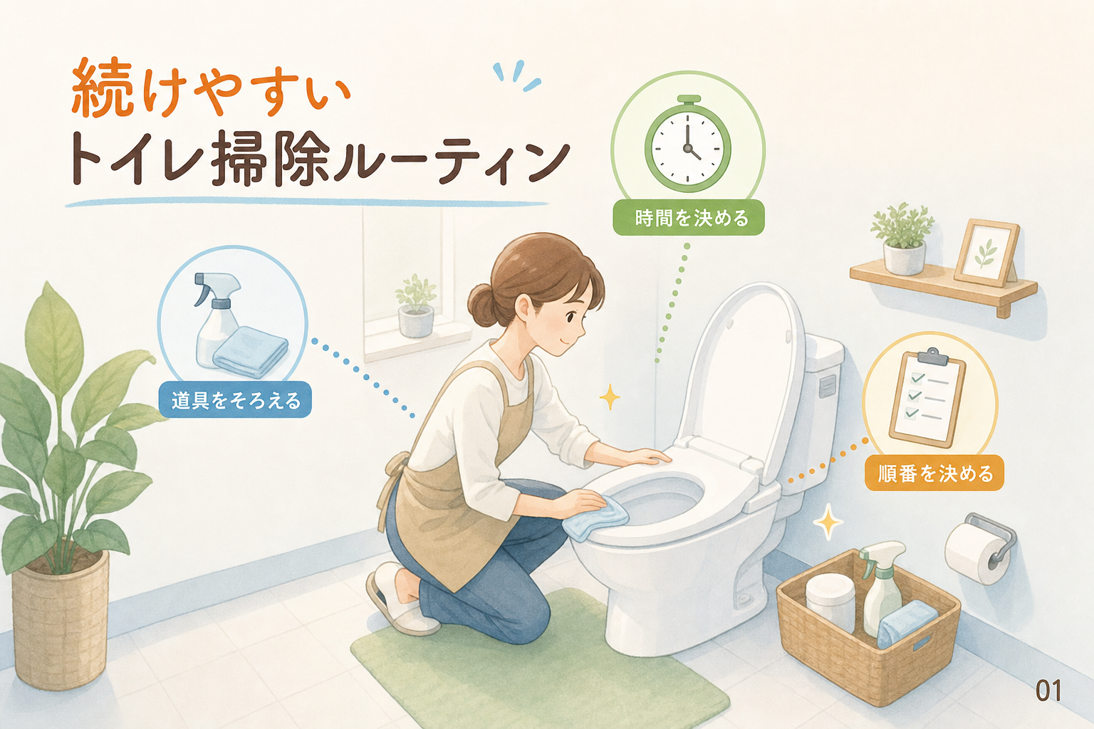 続けやすいトイレ掃除ルーティン