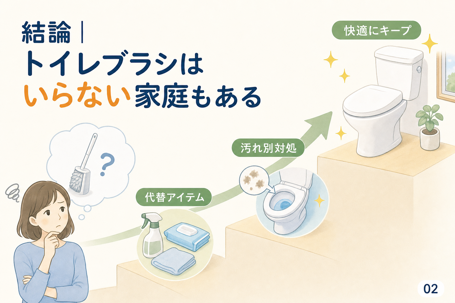 結論|トイレブラシはいらない家庭もある