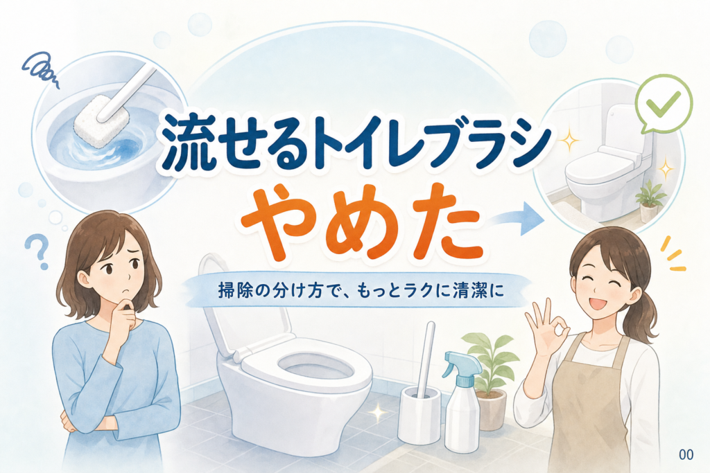 流せるトイレブラシをやめた理由と後悔しない掃除の分け方