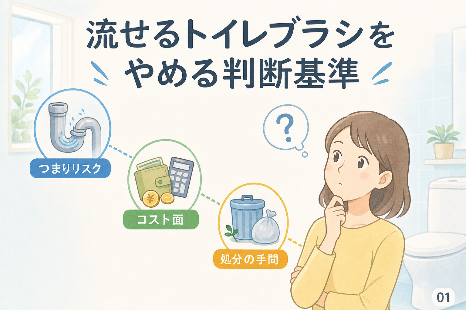 流せるトイレブラシをやめる判断基準