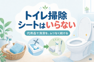 案1 / トイレ掃除シートはいらない？代用品と清潔を保つ判断基準 / 案2 / トイレ掃除シートなしでも大丈夫？流せる紙の注意点も解説 / 案3 / トイレ掃除シートを減らす6つの判断軸と続く掃除法