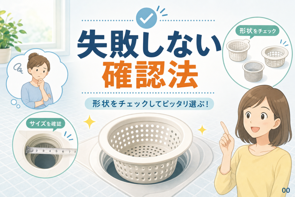 お風呂の排水口ゴミ受けおすすめは形状で選ぶ｜失敗しない確認法