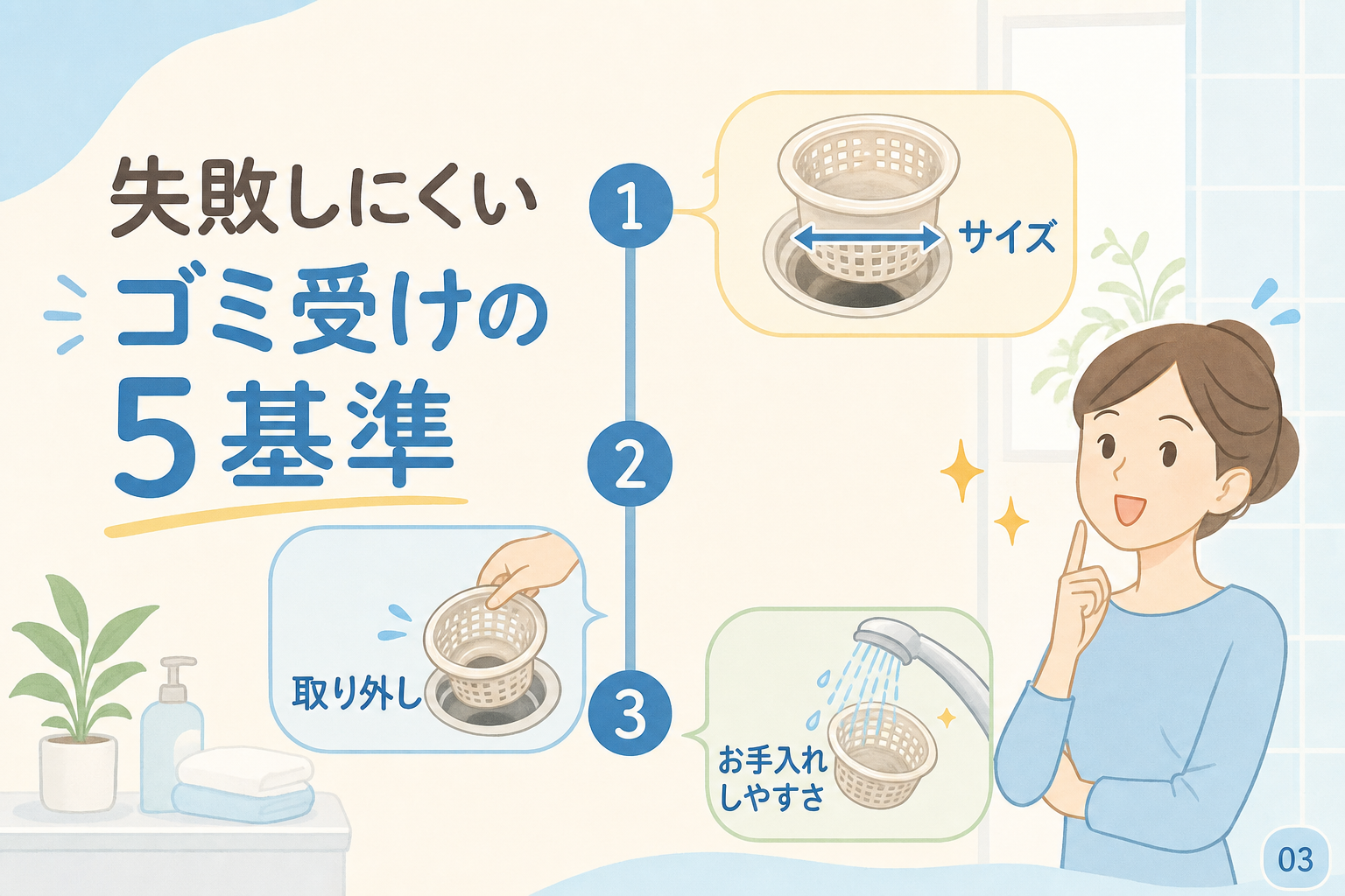失敗しにくいゴミ受けの5基準