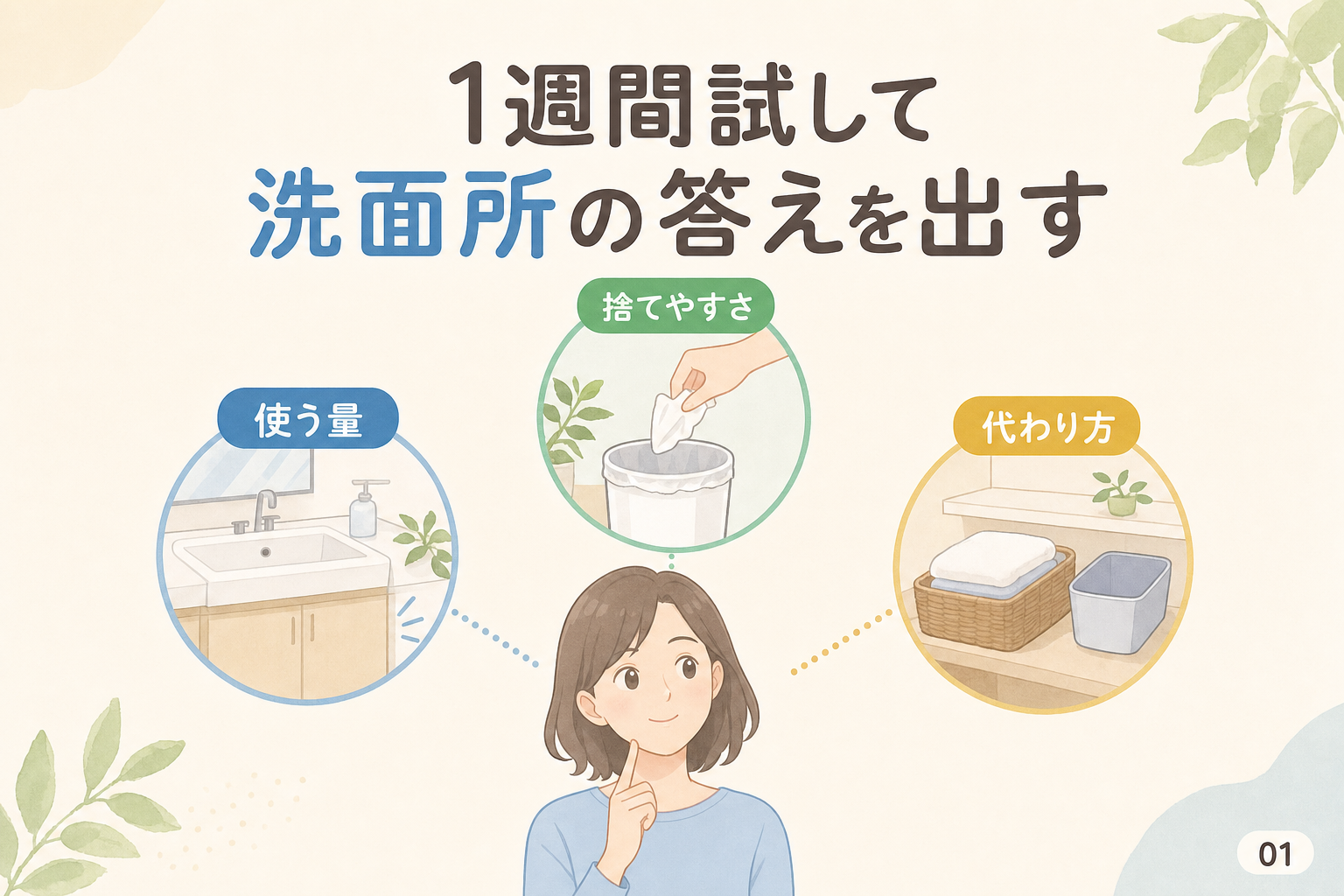 1週間試して洗面所の答えを出す