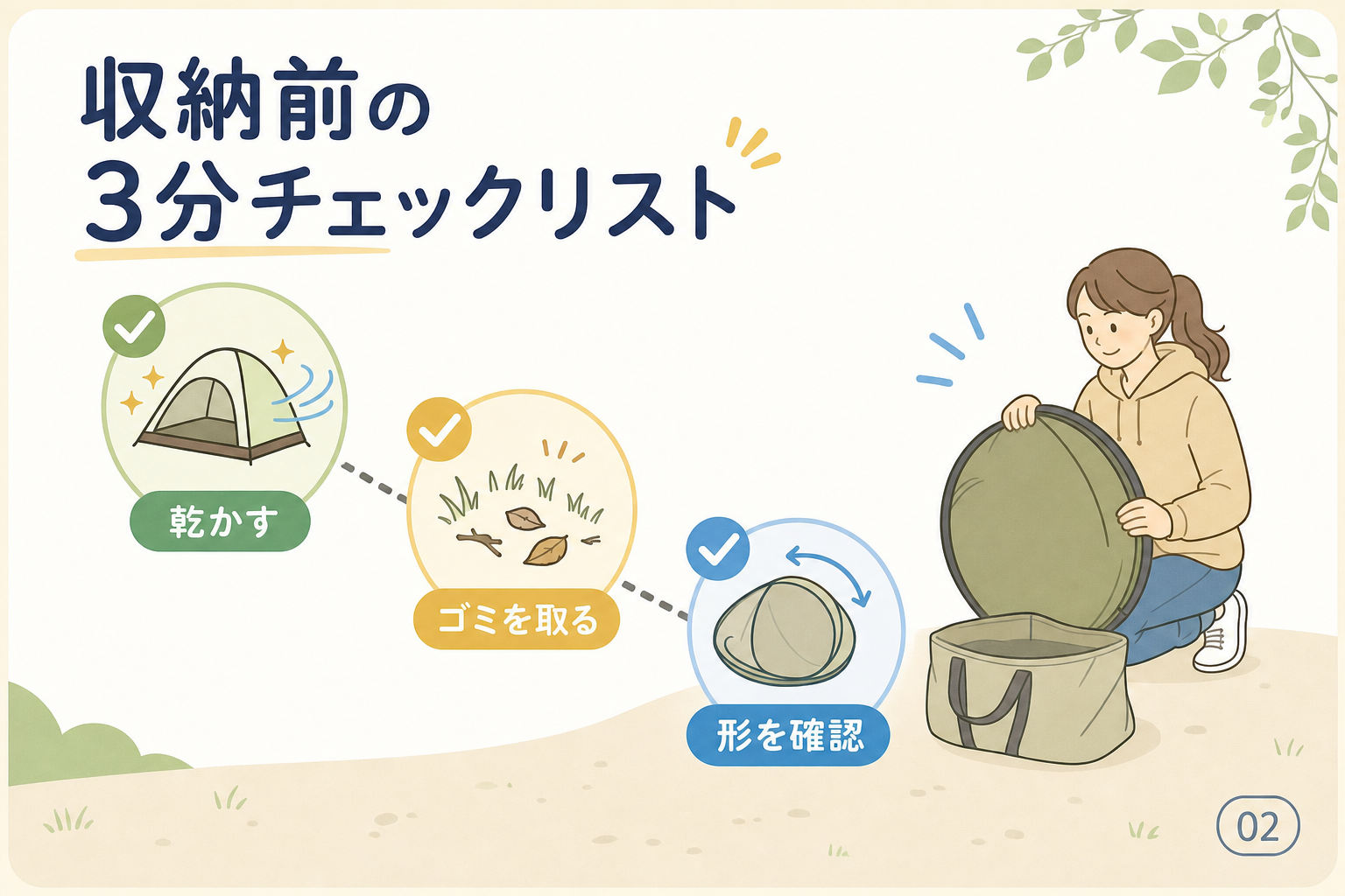 収納前の3分チェックリスト