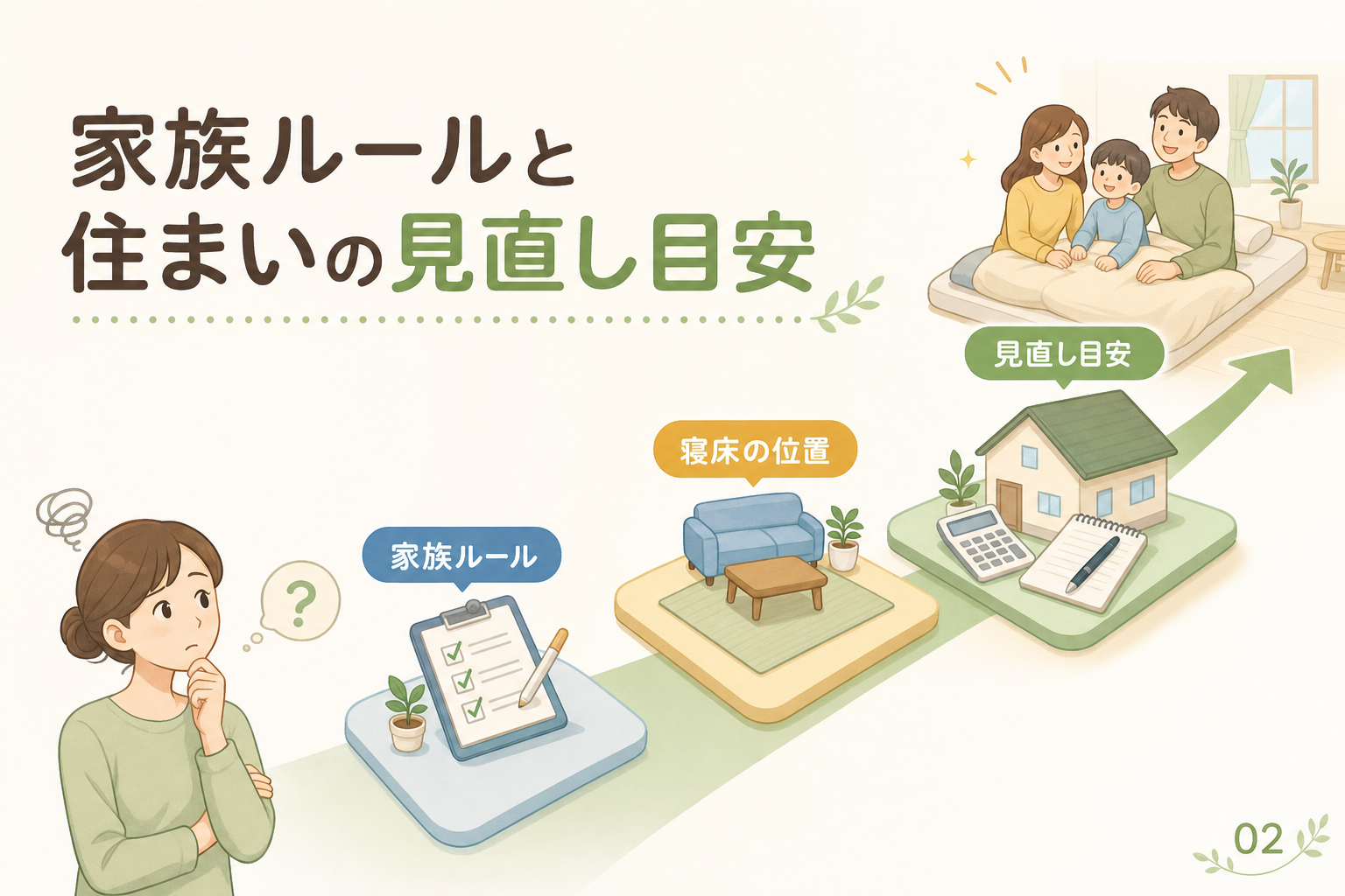 家族ルールと住まいの見直し目安
