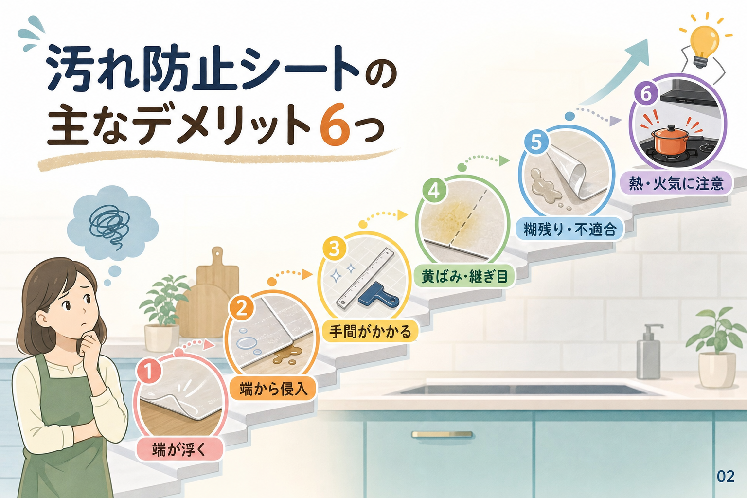 汚れ防止シートの主なデメリット6つ