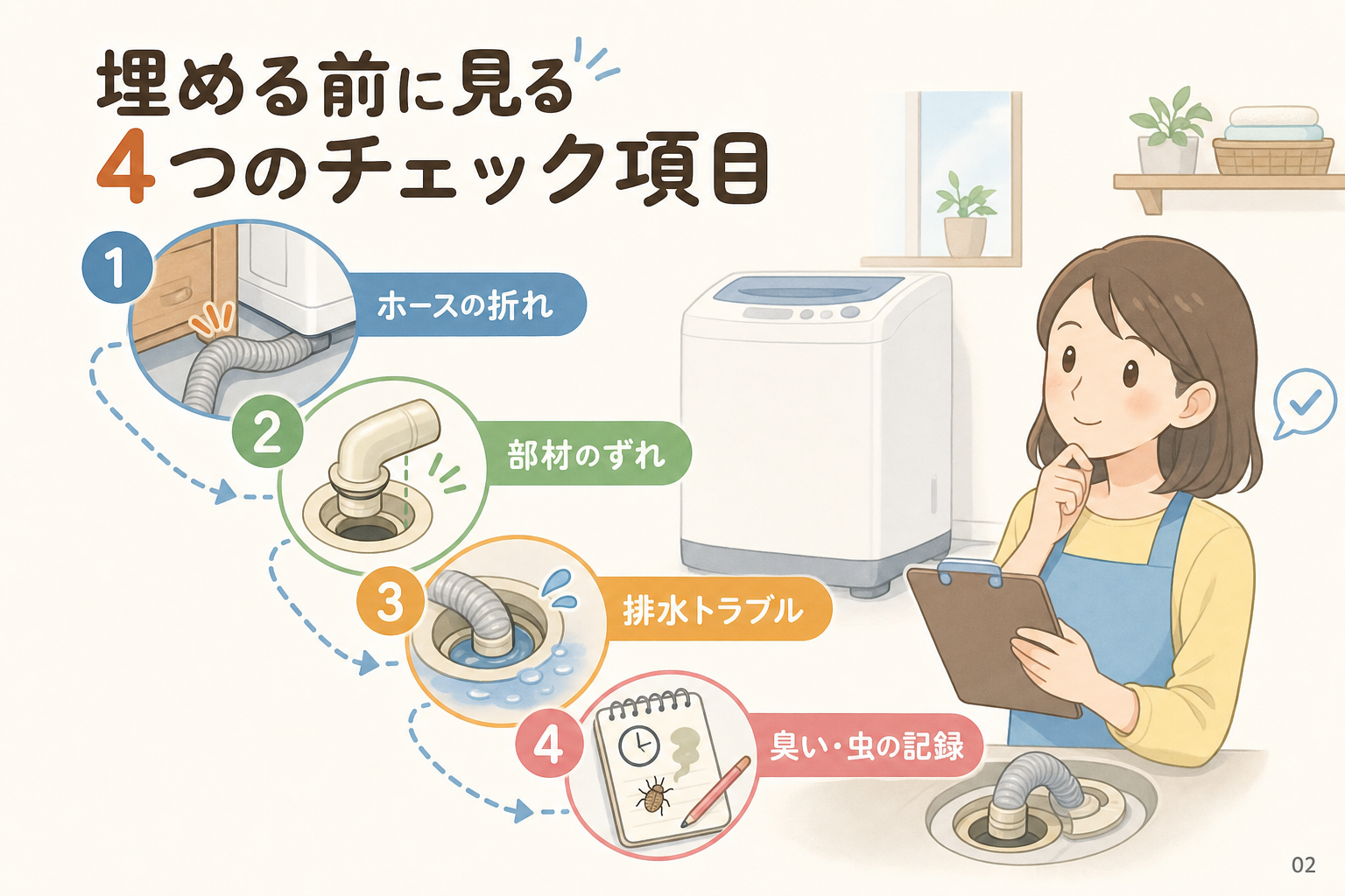 埋める前に見る4つのチェック項目
