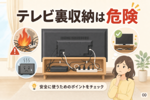 テレビ裏収納は危険？火事や故障を避ける5つの確認点