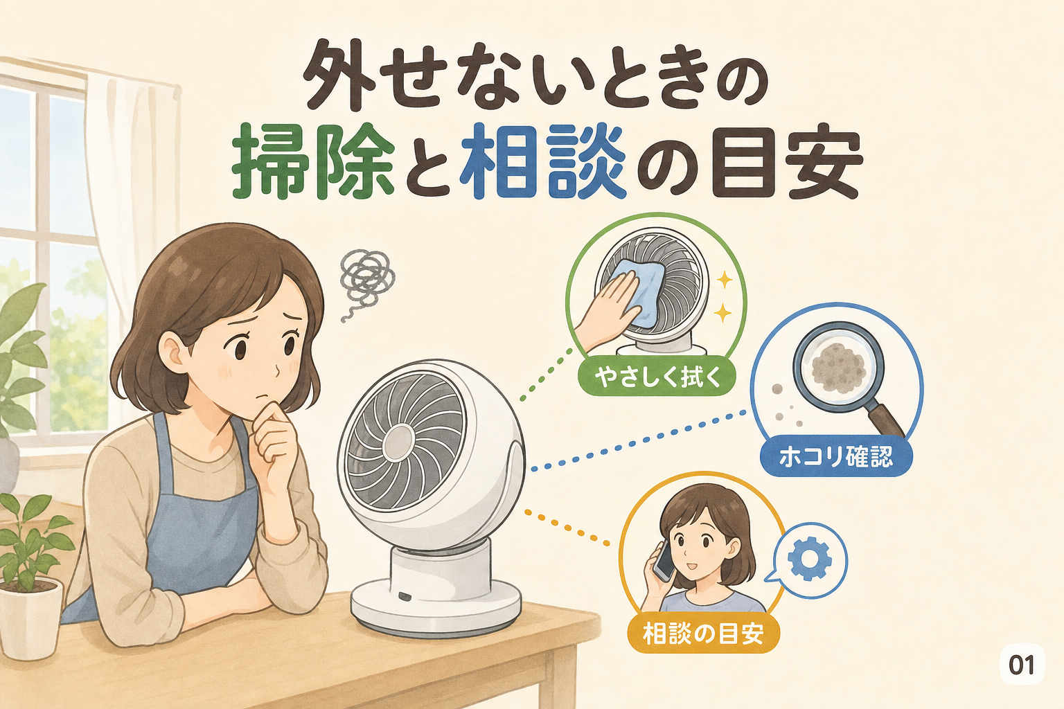 外せないときの掃除と相談の目安