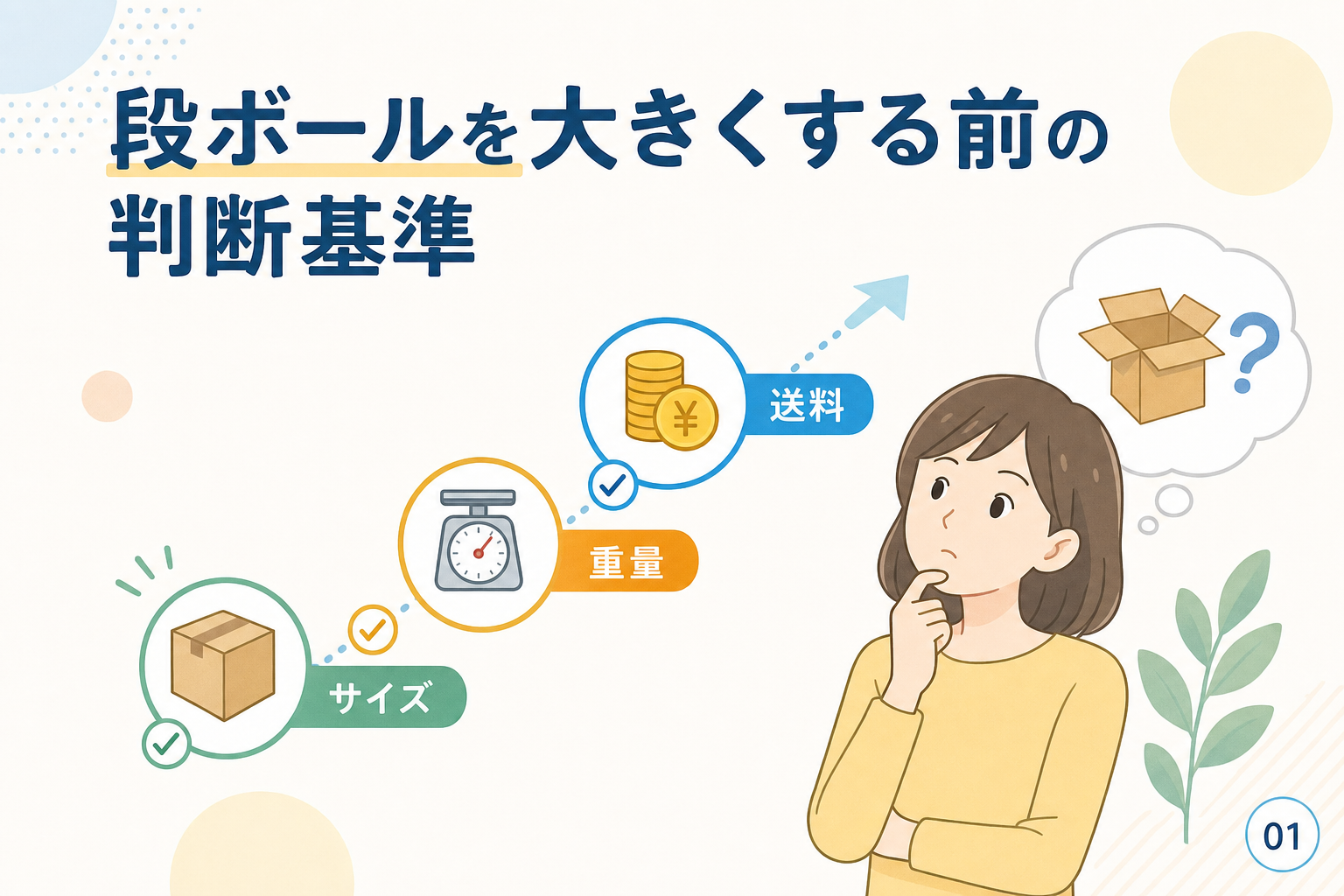 段ボールを大きくする前の判断基準