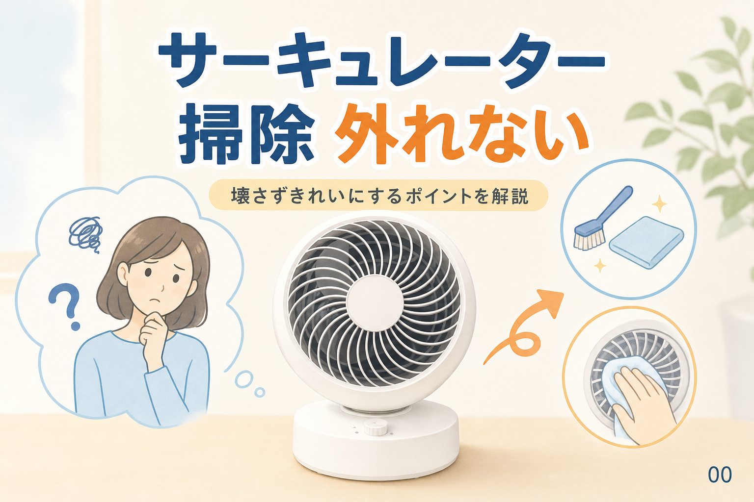 外れないサーキュレーターを壊さず掃除する4つの判断