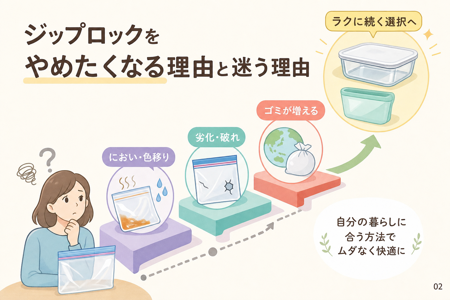 ジップロックをやめたくなる理由と迷う理由