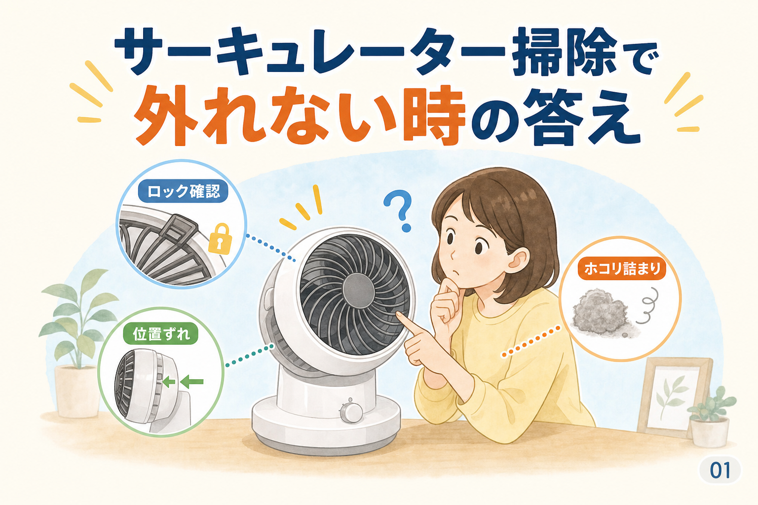 サーキュレーター掃除で外れない時の答え