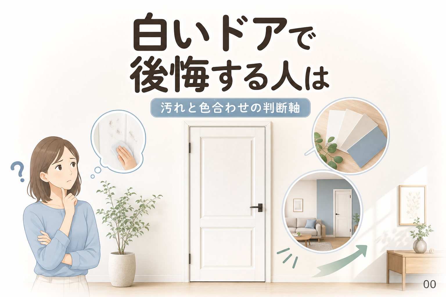 白いドアで後悔する人は？汚れと色合わせの判断軸