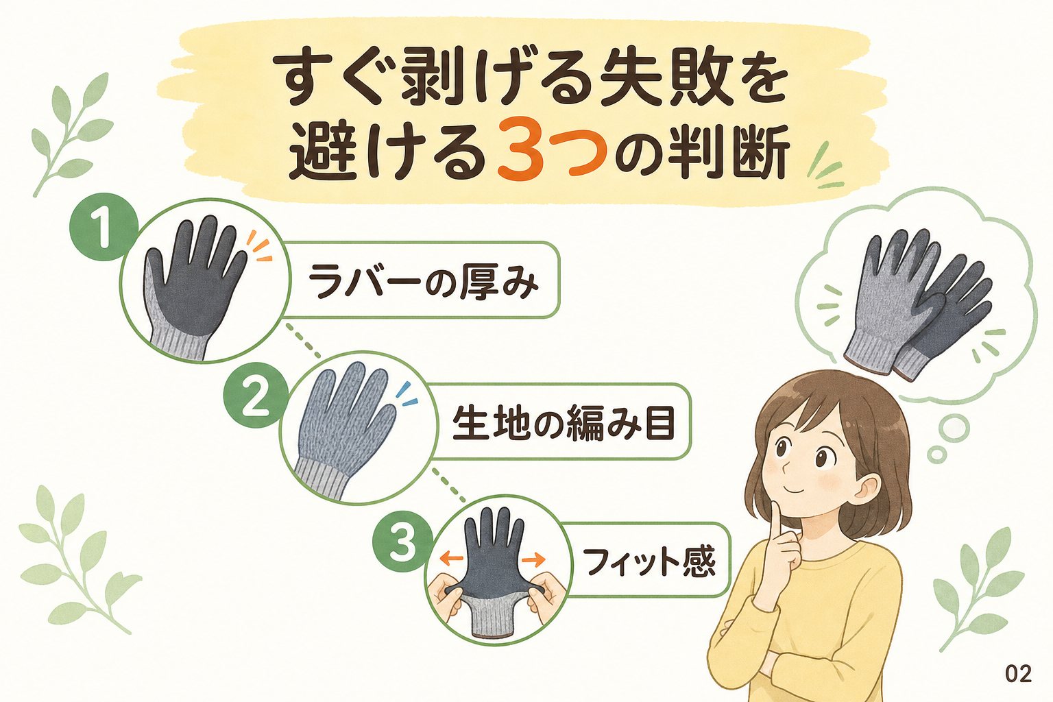 すぐ剥げる失敗を避ける2つの判断