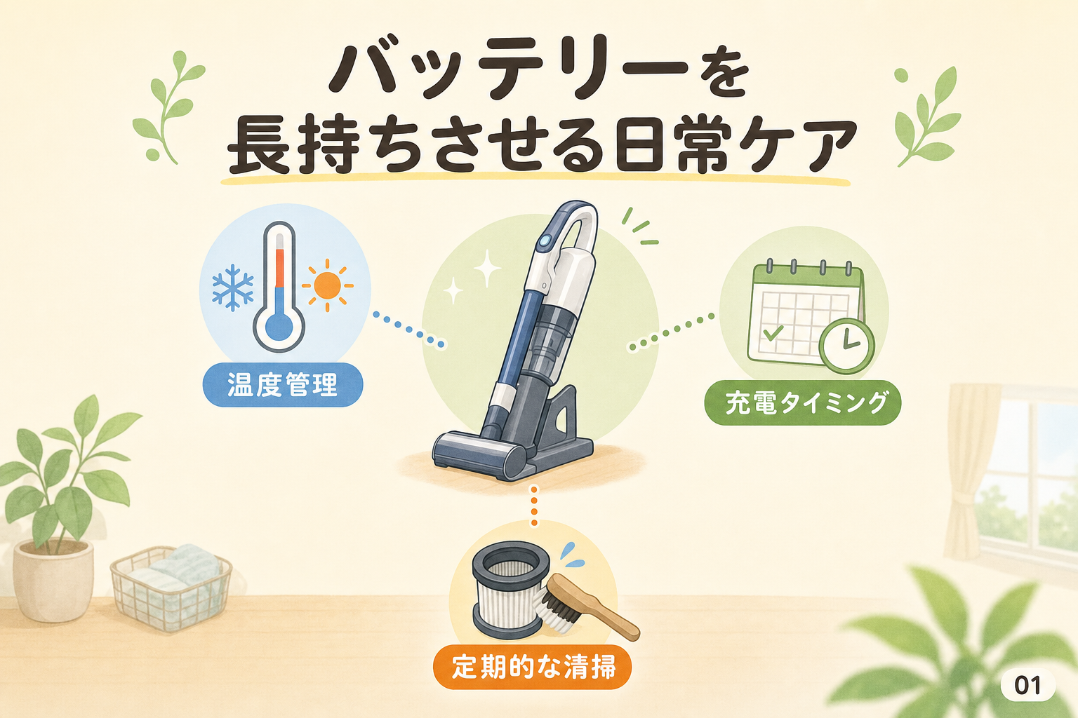 バッテリーを長持ちさせる日常ケア