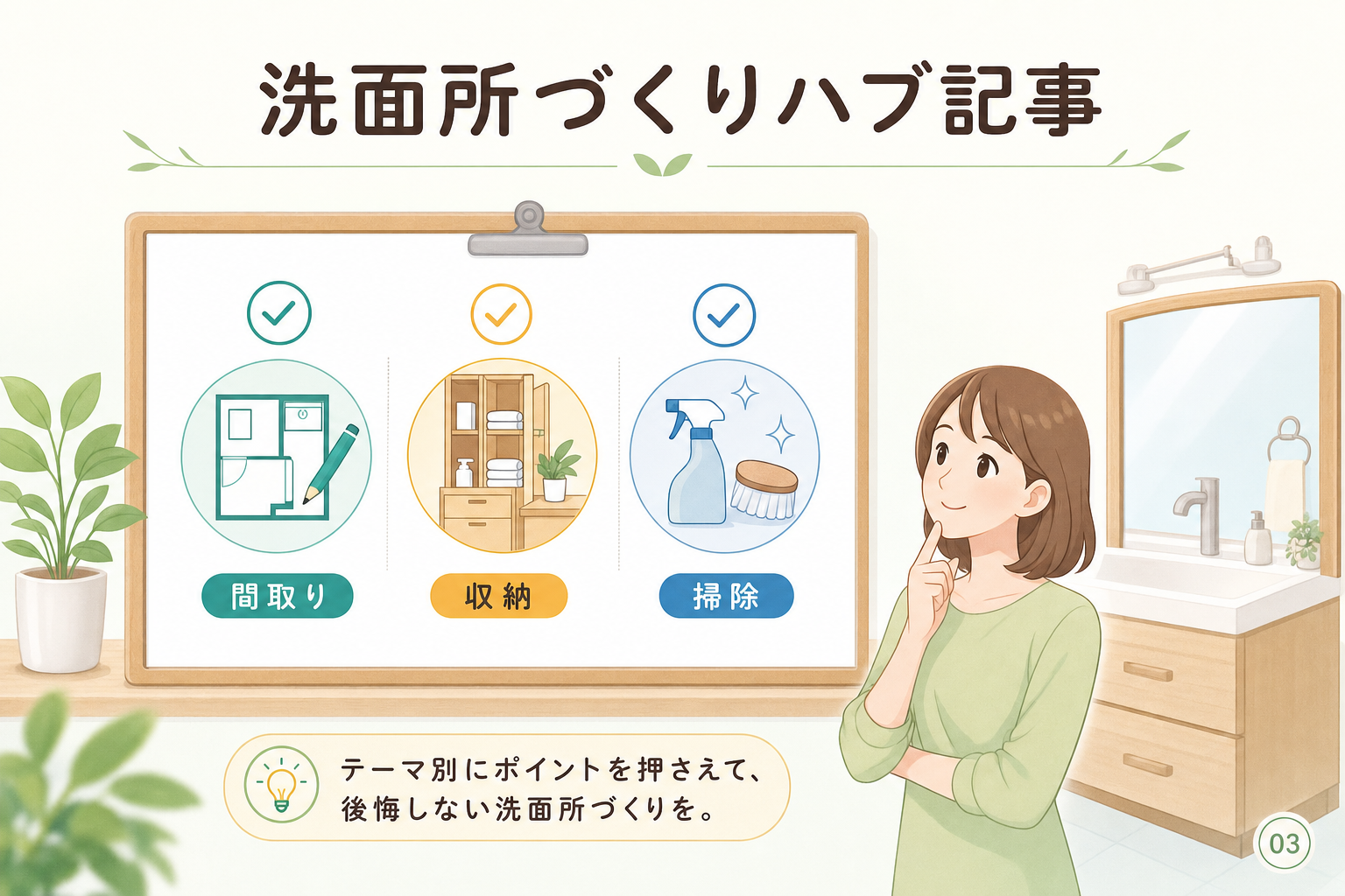 【テーマ別】洗面所づくり・掃除のチェックポイント