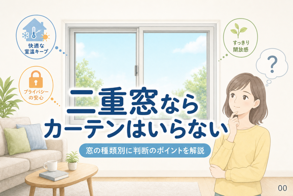 二重窓ならカーテンはいらない？窓別に後悔を防ぐ判断軸