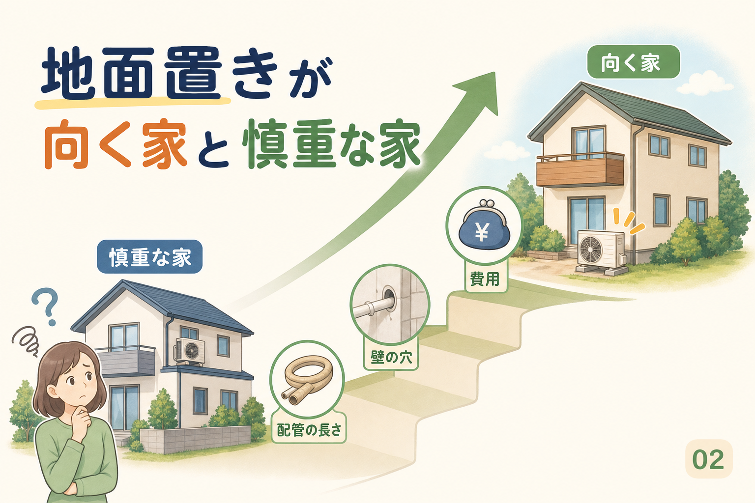 地面置きが向く家と慎重な家