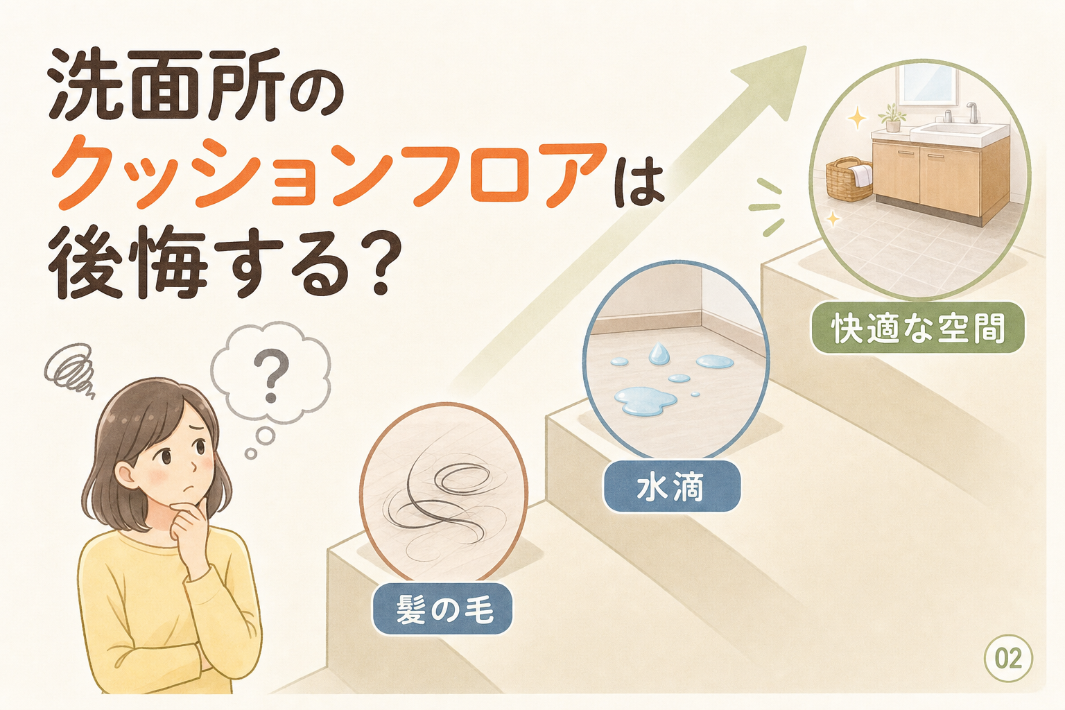 洗面所のクッションフロアは後悔する?