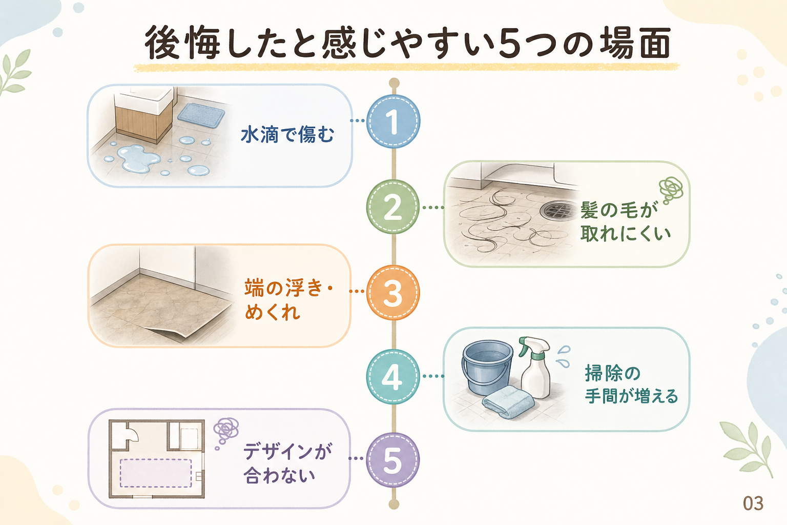 後悔したと感じやすい5つの場面