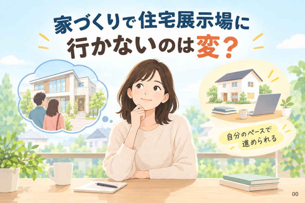 家づくりで住宅展示場に行かないのは変？自分のペースで進める手順