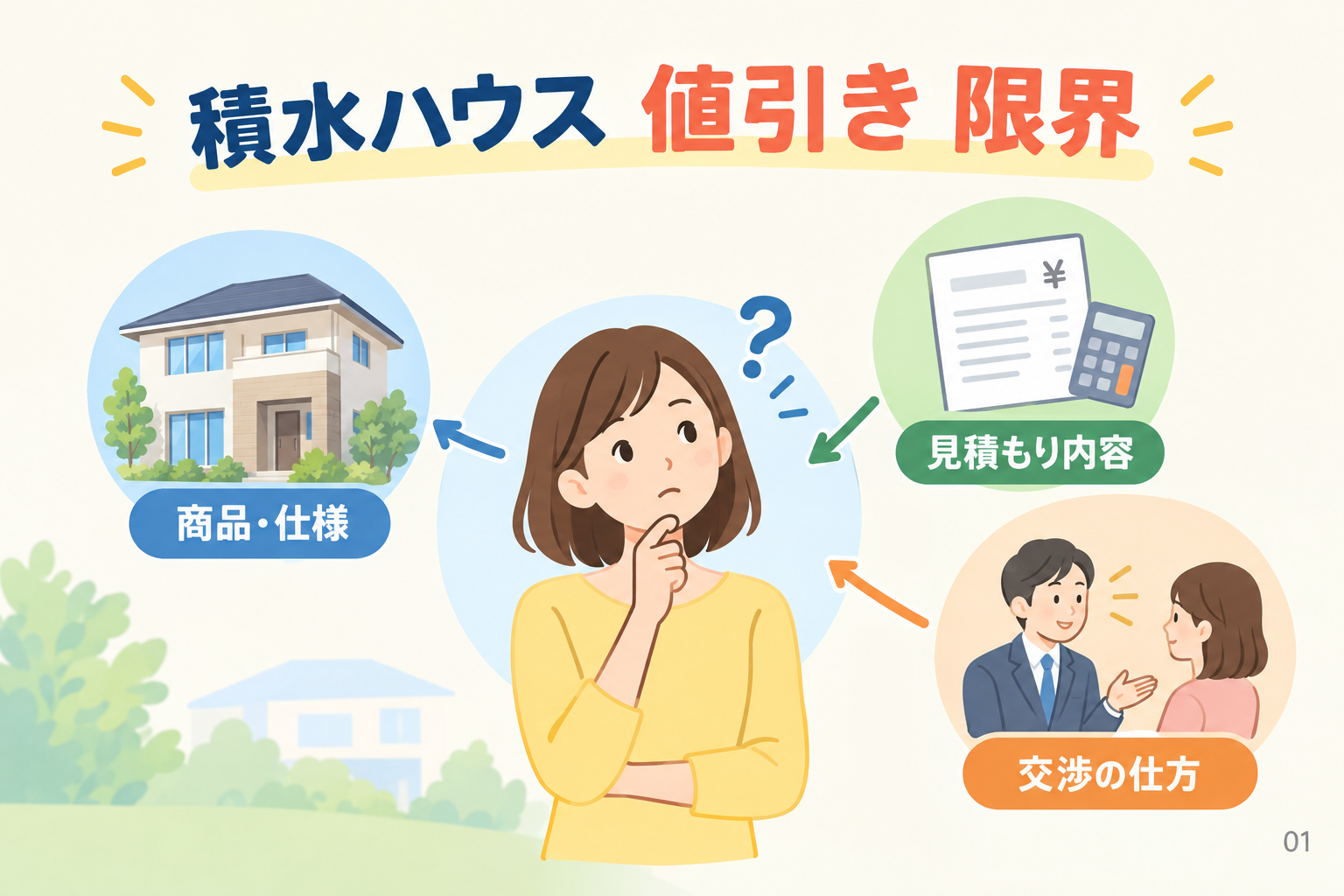 積水ハウスの値引き限界は何%では決められない