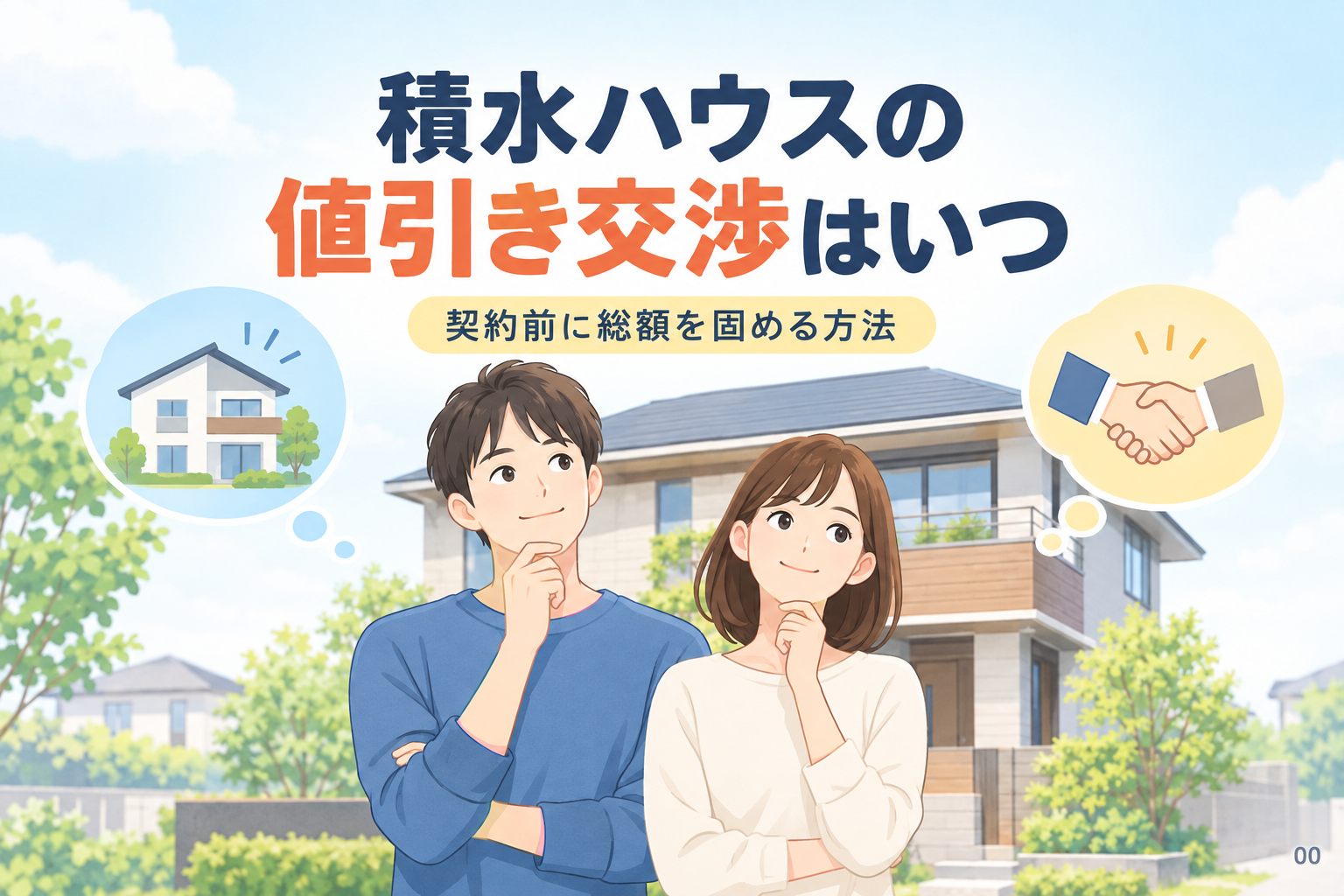 積水ハウスの値引き交渉はいつ？契約前に総額を固める方法
