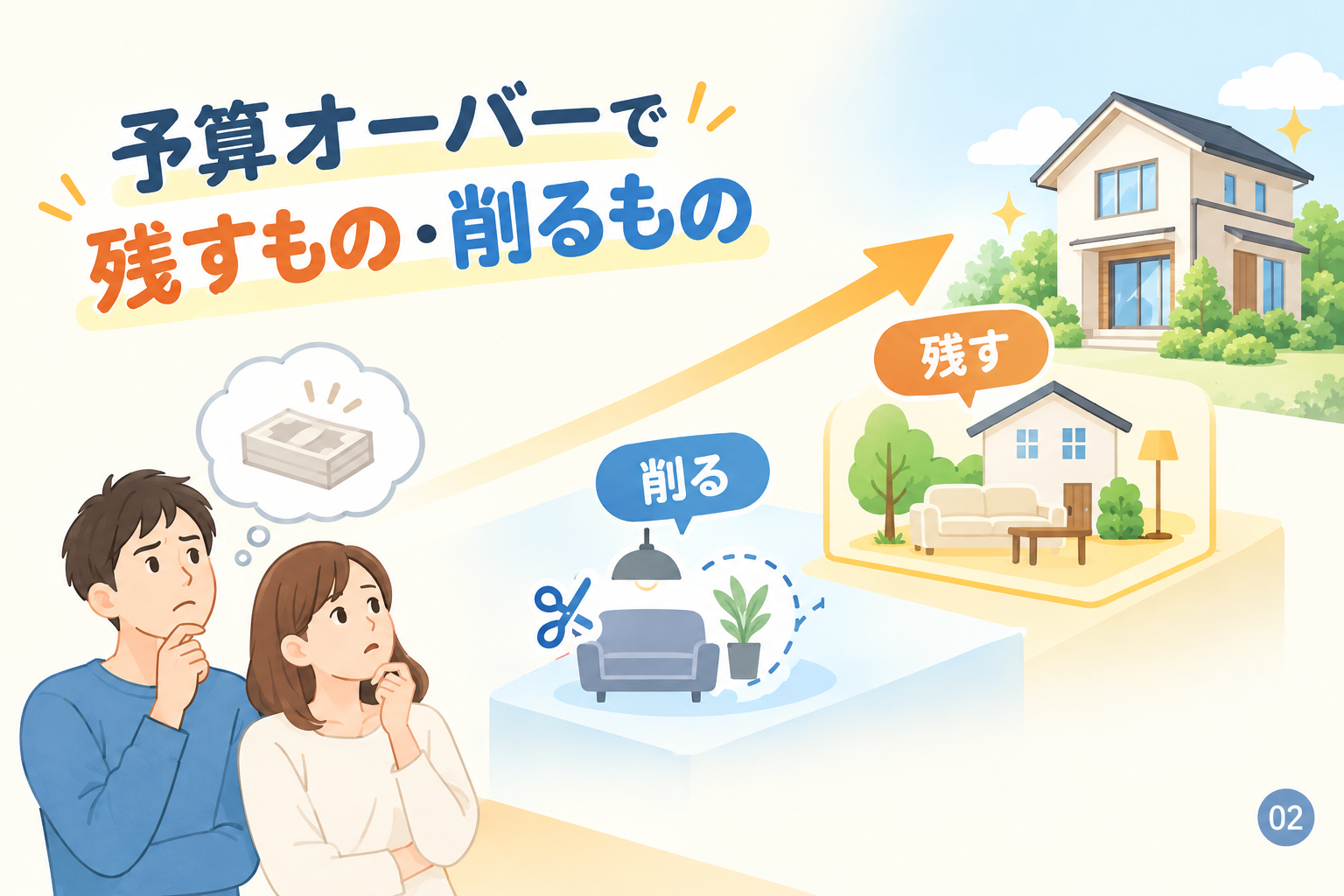 予算オーバーで残すもの・削るもの