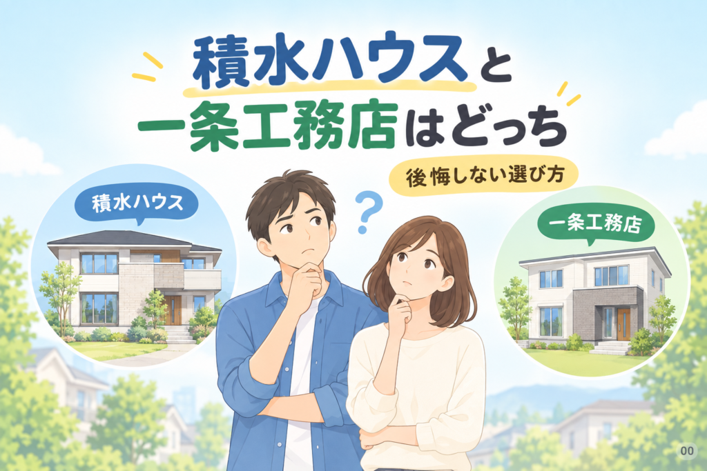 積水ハウスと一条工務店はどっち？後悔しない選び方