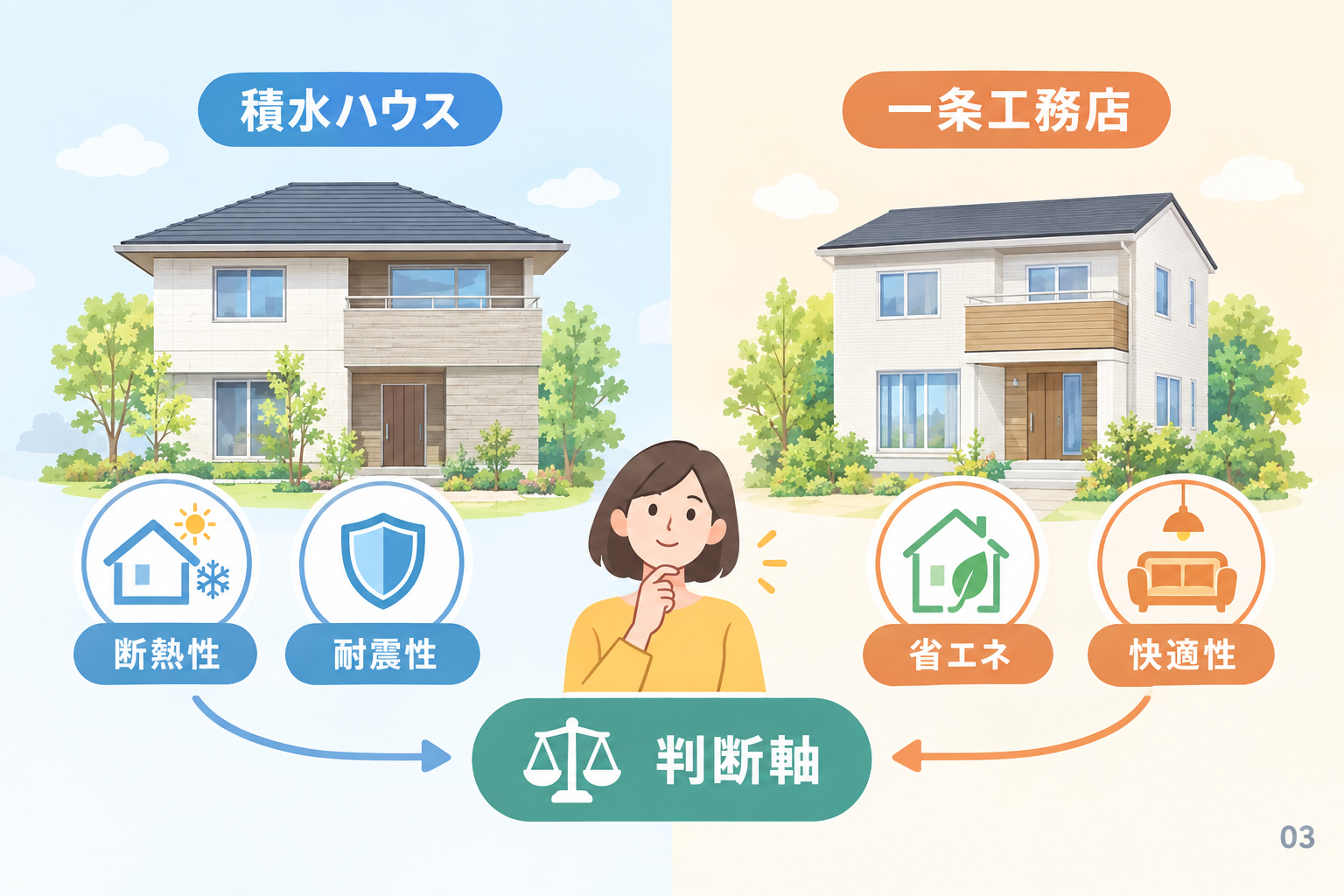 性能は数値と暮らし方で比較する