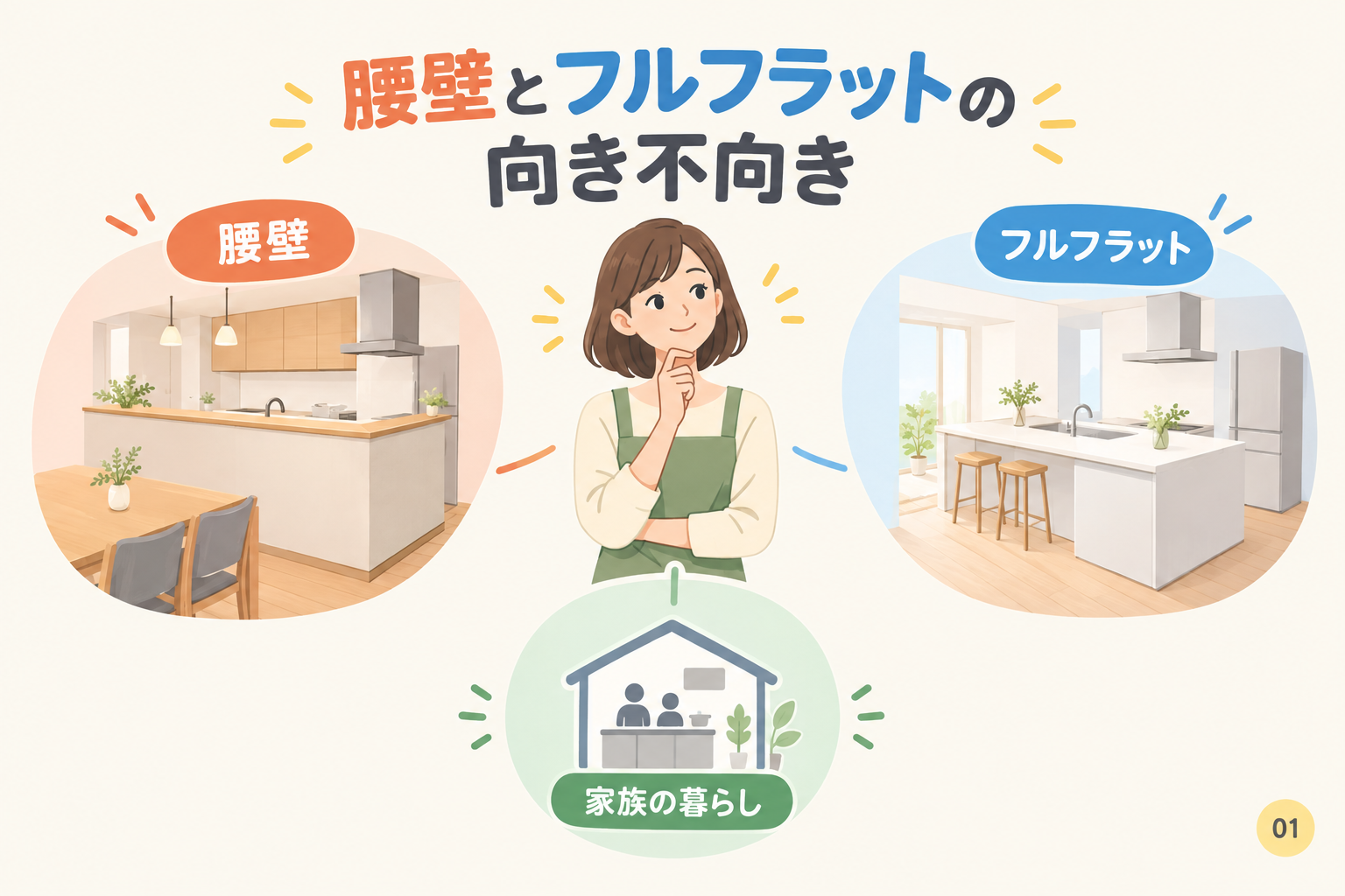 腰壁とフルフラットの向き不向き