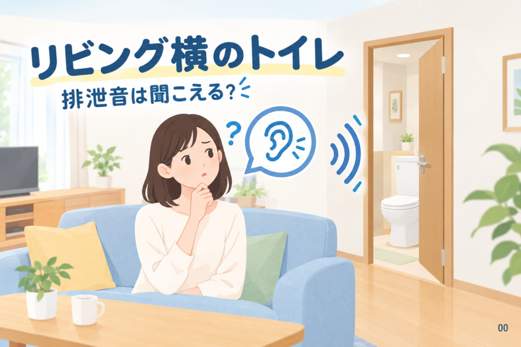 リビング横のトイレ、排泄音は聞こえる？確認したい5経路