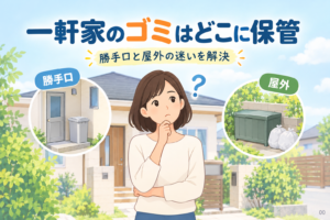 一軒家のゴミはどこに保管？勝手口と屋外の迷いを解決
