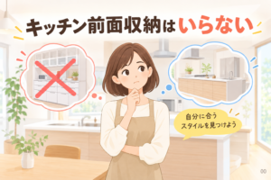 キッチン前面収納はいらない？後悔しない判断のコツ