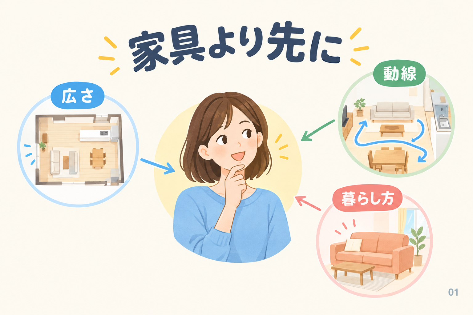 家具より先に、15畳LDKの優先順位を決める